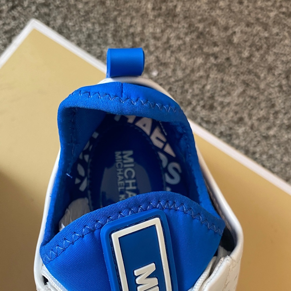 Michael Kors White and Blue Women's Sneakers - Picture 5 of 8